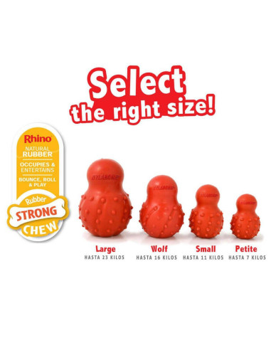 NYLABONE STRONG CHEW CONO 3 EN 1 RELLENABLE CONGELABLE SABOR TOCINO TALLA M