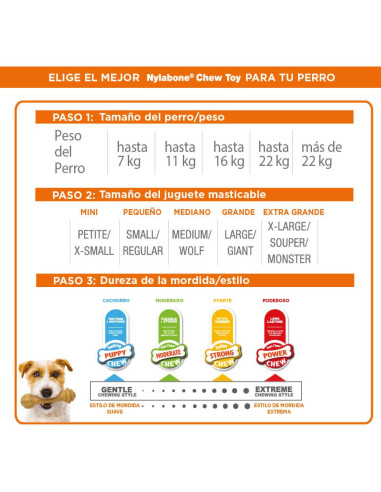 NYLABONE DURABLE CHEW 2 UNIDADES TALLA XS