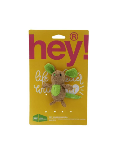 HEY! CAT TOY RATON ARPILLERA 9,5X 7 CM