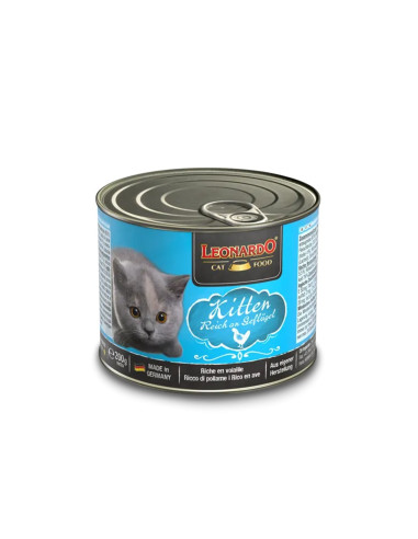 LEONARDO LATAS QUALITY SELECTION KITTEN 200 GR X 6 UNID