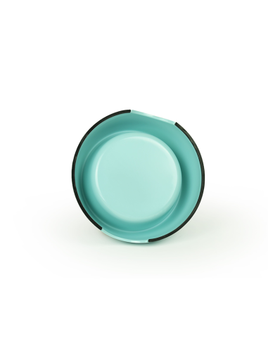 BRNX PLATO MELAMINA + INOX CELESTE M 17 CM