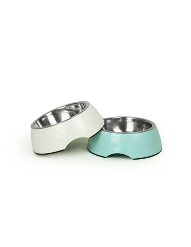 BRNX PLATO MELAMINA + INOX BLANCO S 10 CM
