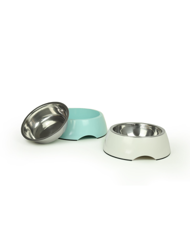 BRNX PLATO MELAMINA + INOX BLANCO S 10 CM