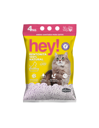 HEY! ARENA 4KG AROMA LAVANDA MANGA 4 UNIDADES