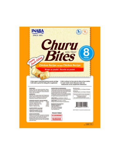 CHURU PERROS BITES SABOR POLLO 8 UNID