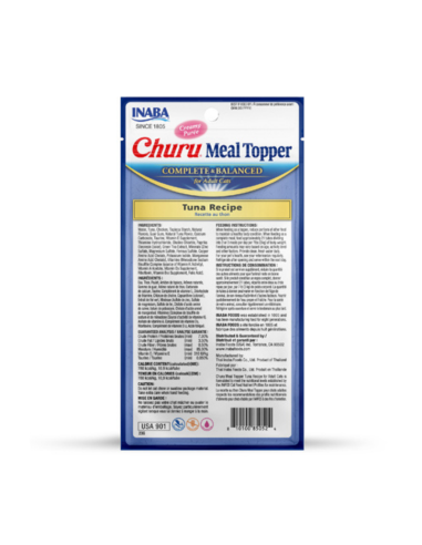 CHURU GATO MEAL TOPPER ATÚN 4 UNID