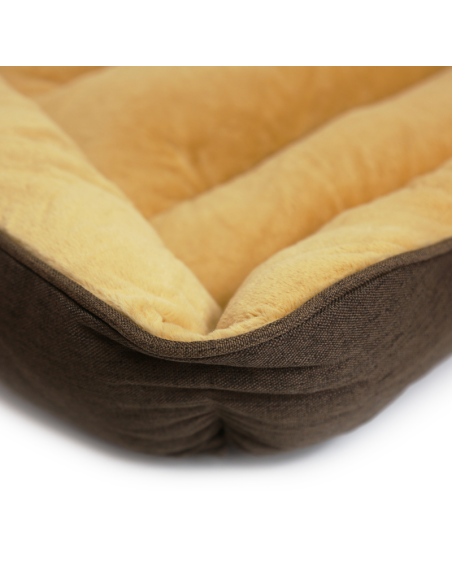 HEY! CAMA CONFORT CAFE Y BEIGE TALLA M