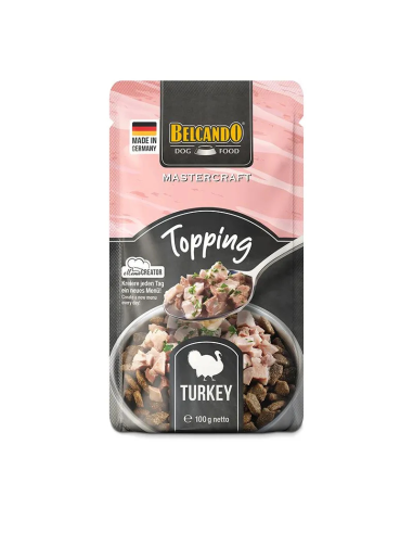 BELCANDO SOBRES MASTERCRAFT TOPPING PAVO 100 GR X 12 UNID