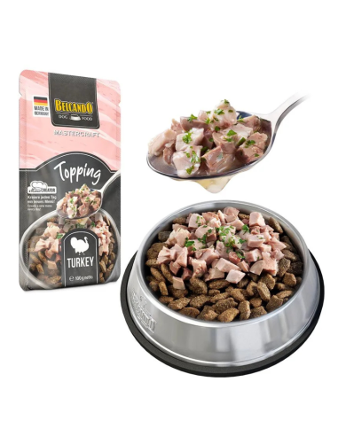 BELCANDO SOBRES MASTERCRAFT TOPPING PAVO 100 GR X 12 UNID
