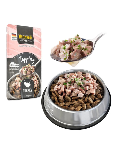 BELCANDO SOBRES MASTERCRAFT TOPPING PAVO 100 GR X 12 UNID