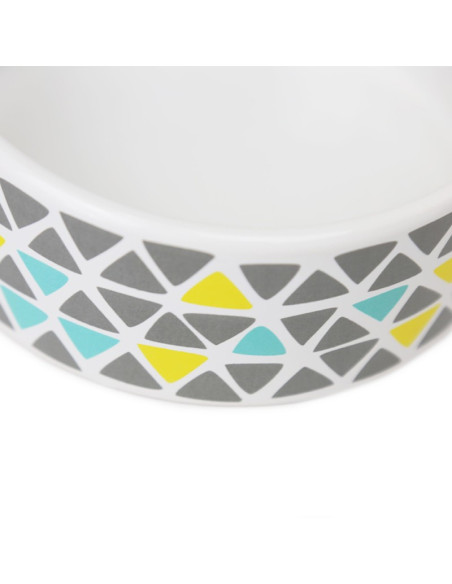 BRNX PLATO CERÁMICA MOSAICO CELESTE TALLA L