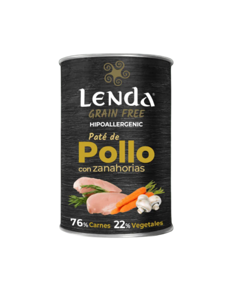 LENDA PERRO LATA SABOR POLLO Y ZANAHORIA 400 G