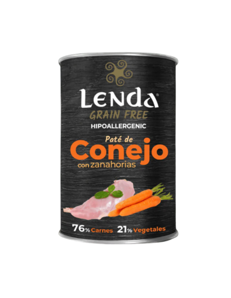 LENDA PERRO LATA SABOR CONEJO Y ZANAHORIA 400 G