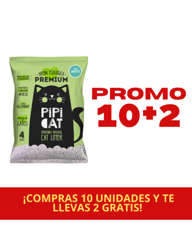 PROMOCIÓN PIPICAT MENTA 4KG 10+2