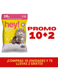 PROMOCIÓN HEY! ARENA SANITARIA 20KG 10+2