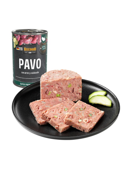 BELCANDO LATAS PAVO CON ARROZ Y ARÁNDANO 400 GR X 6 UNID