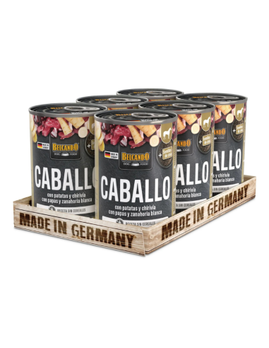 BELCANDO LATAS CABALLO CON PATATAS Y CHIRIVIAS 400 GR X 6 UNID