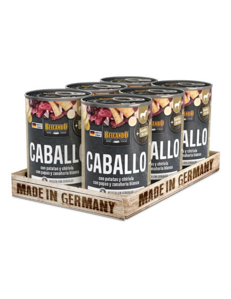 BELCANDO LATAS CABALLO CON PATATAS Y CHIRIVIAS 400 GR X 6 UNID