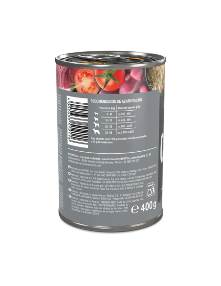 BELCANDO LATAS CORDERO CON ARRÓZ Y ARÁNDANO 400 GR X 6 UNID