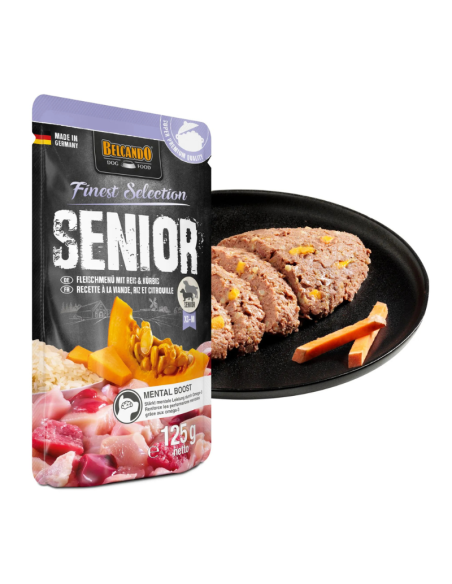 BELCANDO SOBRES SENIOR MENU DE CARNE 125 GR X 12 UNID