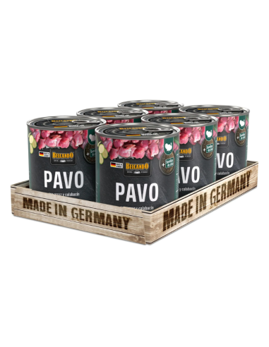 BELCANDO LATAS PAVO, ARROZ Y ARÁNDANO 800 GR X 6 UNID
