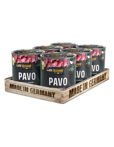 BELCANDO LATAS PAVO, ARROZ Y ARÁNDANO 800 GR X 6 UNID