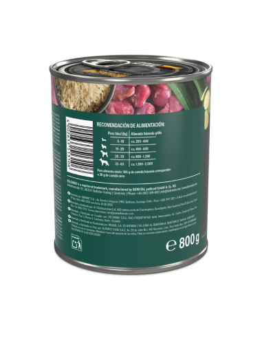 BELCANDO LATAS PAVO, ARROZ Y ARÁNDANO 800 GR X 6 UNID