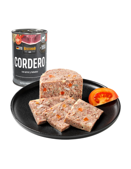 BELCANDO LATAS CORDERO CON ARRÓZ Y ARÁNDANO 800 GR X 6 UNID