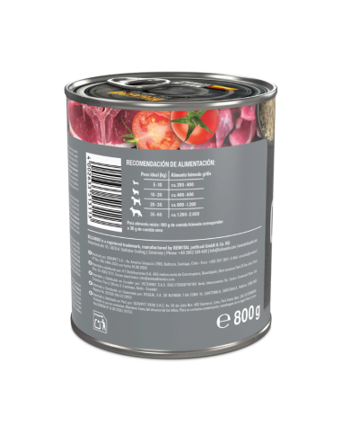 BELCANDO LATAS CORDERO CON ARRÓZ Y ARÁNDANO 800 GR X 6 UNID