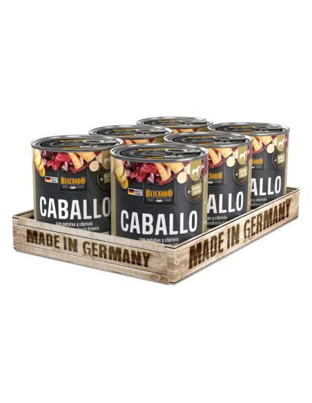 BELCANDO LATAS CABALLO CON PATATAS Y CHIRIVIAS 800 GR X 6 UNID
