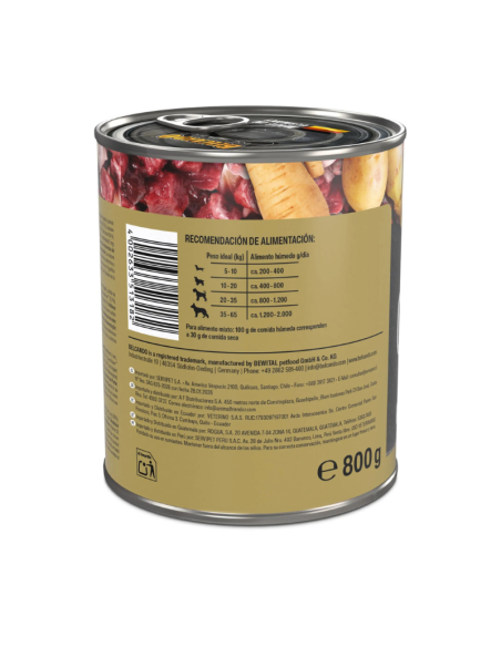BELCANDO LATAS CABALLO CON PATATAS Y CHIRIVIAS 800 GR X 6 UNID