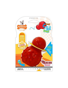NYLABONE STRONG CHEW CONO 3 EN 1 RELLENABLE CONGELABLE SABOR TOCINO (TALLA XS)