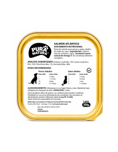 PURA NATURA LATA PERRO GATO SALMON ATLANTICO 300 GR 2