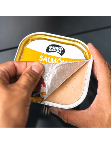PURA NATURA LATA PERRO GATO SALMON ATLANTICO 300 GR