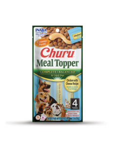 CHURU PERRO MEAL TOPPER SABOR POLLO Y QUESO 4 UNID