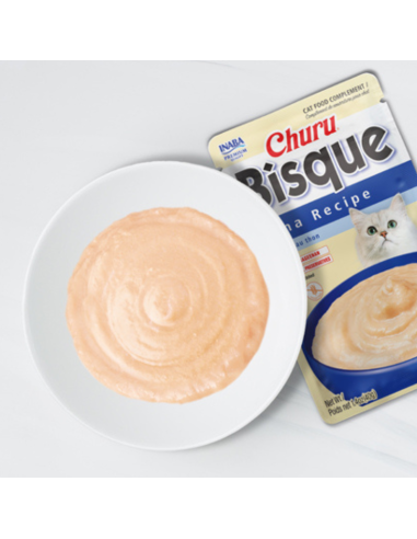 CHURU GATO BISQUE SABOR POLLO 40G 6 UNID