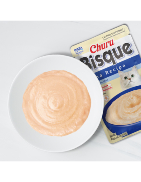 CHURU GATO BISQUE SABOR POLLO 40G 6 UNID