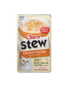 CHURU GATO STEW SABOR POLLO 40G 6 UNID
