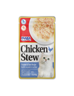 CHURU GATO STEW SABOR POLLO Y ATUN 40G 6 UNID