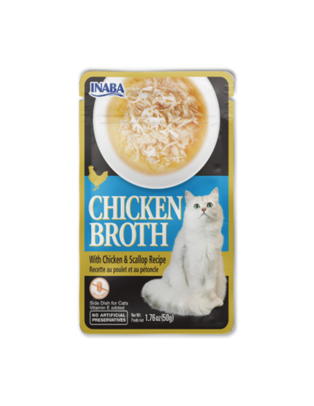 CHURU GATO BROTH SABOR POLLO Y OSTION 40G 6 UNID