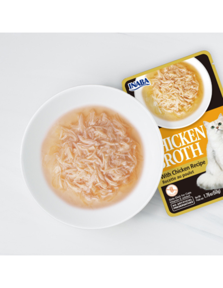 CHURU GATO BROTH SABOR POLLO Y OSTION 40G 6 UNID