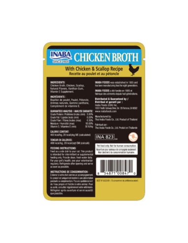 CHURU GATO BROTH SABOR POLLO Y OSTION 40G 6 UNID