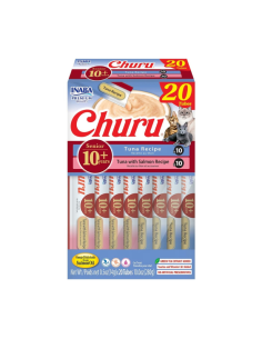 CHURU GATO SENIOR 10+ SABOR VARIEDADES ATUN 14GR/ 20 UNID