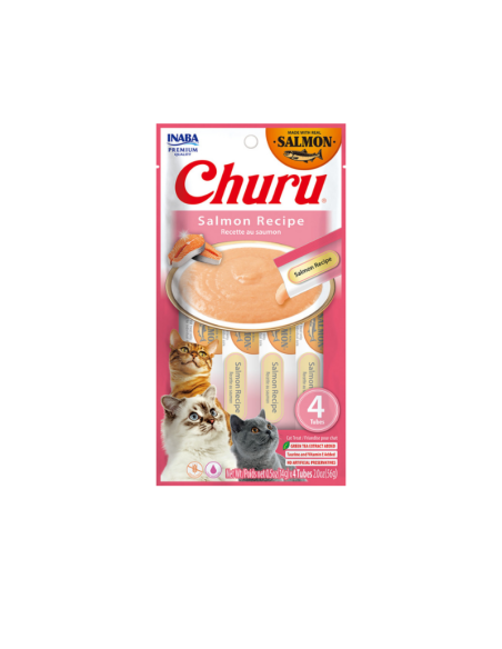 CHURU GATO SABOR SALMON 4 UNID