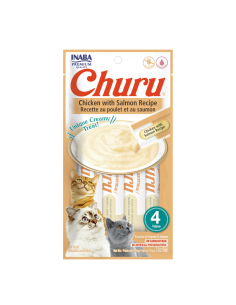 CHURU GATO SALMON POLLO 4 UNID