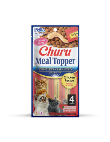 CHURU GATO MEAL TOPPER POLLO 4 UNID