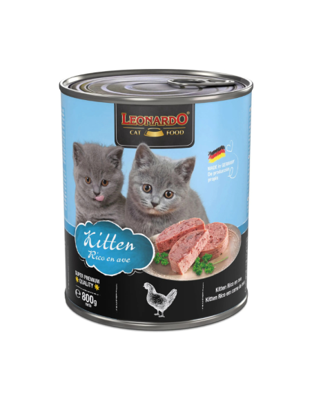 LEONARDO LATAS QUALITY SELECTION KITTEN 800 GR X 6 UNIDADES