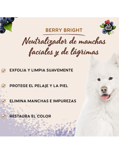 PET HEAD BERRY BRIGHT REMOVEDOR MANCHAS FACIALES 200 ML