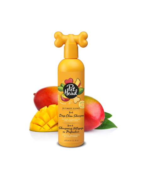 PET HEAD ULTIMUTT CLEAN SHAMPOO LIMPIEZA PROFUNDA 3 EN 1 475 ML