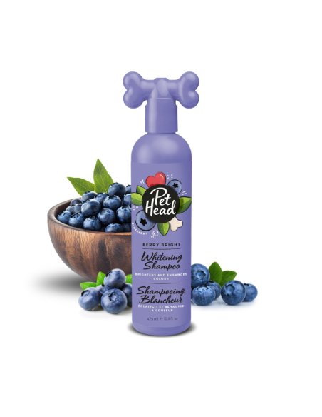 PET HEAD BERRY BRIGHT SHAMPOO BLANQUEADOR Y REALZADOR COLOR 475 ML